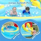 ELEMARA XL Inflatable Water Slide with 19ft Attachable Slip and Slide Runway