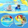 ELEMARA XL Inflatable Water Slide with 19ft Attachable Slip and Slide Runway