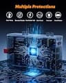 PumpSpy 2000W Pure Sine Wave Inverter Backup Bundle with 75Ah AGM Deep-Cycle Battery