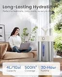 Feekaa 3.8-Liter Stainless Steel Cool Mist Humidifier for Large Rooms