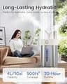 Feekaa 3.8-Liter Stainless Steel Cool Mist Humidifier for Large Rooms