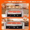11-Roller Commercial Hot Dog Grill & Bun Warmer, 30-Dog Capacity, 1650W