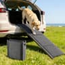 VEVOR 63-Inch Aluminum Folding Dog Ramp for Cars, 250 lbs Capacity, Non-Slip Surface