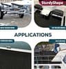 SturdyShape Premium 25 oz Boat Trailer Bunk Carpet Kit with Installation Tools