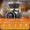 Ollygrin Compact Electric Conical Burr Coffee Grinder with Touch Panel