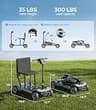 PAISEEC D3 Pro Lightweight Aluminum Folding Mobility Scooter, 19-Mile Range