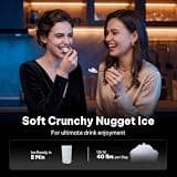 Silonn Auto Drop Countertop Nugget Ice Dispenser with Touchless Design