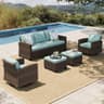 HERA'S HOUSE 5-Piece Patio Furniture Conversation Set with Ottomans