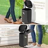 Meegood 18L 4.76-Gallon Heavy-Duty Stainless Steel Dog Waste Trash Can