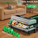 FOUSAE 5-in-1 Foldable Home Treadmill with 10% Manual Incline and App