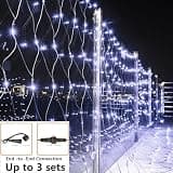 Joomer Plug-in 360 LED Green Wire Mesh Net Lights, 12ft x 5ft Coverage