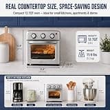 VAL CUCINA 6-in-1 Mini Air Fryer Toaster Oven with Hexagon Hybrid Heating