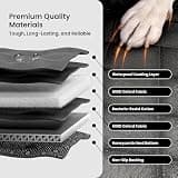 REEVAA XL Dog Truck Seat Cover with Reinforced Hard Bottom for SUVs and Trucks