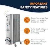 De'Longhi EW7707CM ComfortTemp 1500W Manual Oil-Filled Radiator Heater