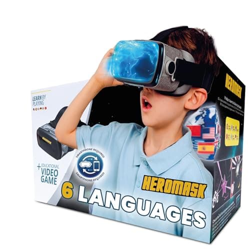 HeroMask Educational Smartphone VR Headset with 3D Language Learning Games