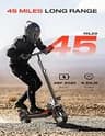 Misodo High-Performance Off-Road Seated Scooter, 1600W Motor, 45-Mile Range