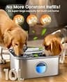oneisall 10L Stainless Steel Automatic Dog Water Fountain for Large Dogs
