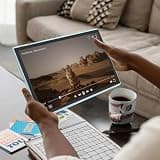 NOVOJOY 10-inch Android 15 Productivity Tablet Bundle with Protective Case and Stylus