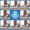 Ahpmeoa 6-Piece Orthopedic Bed Wedge Pillow Set with Gel Memory Foam Base