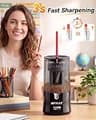 AFMAT PS92 Auto-Stop Electric Pencil Sharpener for Artists and Large Barrel Pencils