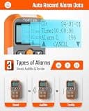 TOPTES Guard-101 Multi-Gas Wearable Detector for CO, H2S, LEL, and O2