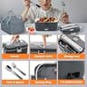 DUPASU 100W Electric Lunch Box Food Warmer with 1.8L Stainless Steel Container