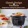 Elite Gourmet ERC006SS Electric Rice Cooker with 304 Stainless Pot, 6-Cup