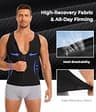 TAILONG Men's Double Layer Slimming Body Shaper Chest Compression Tank Top
