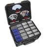 LOTOCASE Extra Large Waterproof Graded Card Storage Box with 16 Dividers