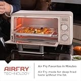 BLACK+DECKER Crisp N Bake 4-Slice Air Fry Toaster Oven With Knob Controls