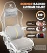 GTPLAYER Ergonomic Fabric PC Gaming Chair with Pocket Springs & Retractable Footrest