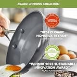 GreenPan Valencia Pro Hard Anodized Ceramic Nonstick Double Burner Griddle