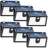 Super Bright Waterproof Solar Motion Sensor Outdoor Security Lights, 6-Pack