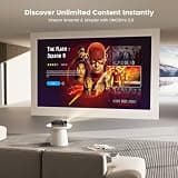 ONOAYO Outdoor 4K Supported Projector with 50W Dolby Audio Speakers