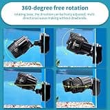 Hygger Double Head Aquarium Wave Maker Circulation Pump for Large Tanks, 2100 GPH