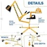 Stargo Sand Digger Metal Kids Excavator Ride-On Toy with 360-Degree Seat