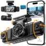 IIWEY N5 4-Channel 360-Degree Dash Cam with 8 IR Lamps and 5G WiFi App