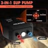 Portable 12000mAh Rechargeable SUP Pump for Paddle Boards and Inflatables, 20 PSI
