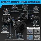 HAIBOXING 18859 1:18 Scale 4WD Off-Road Hobby Grade Truck with Speed Limiter