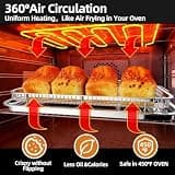 Extra Large 18.8 x 12.8-Inch Stainless Steel Oven Air Fryer Basket and Tray Set
