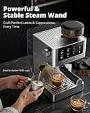 AIRMSEN Espresso Machine with Burr Grinder, Touchscreen & 20-Bar Pump