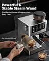 AIRMSEN Espresso Machine with Burr Grinder, Touchscreen & 20-Bar Pump