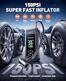 JOLTEKON Portable Car Battery Jump Starter Power Bank with Air Compressor (4500A)