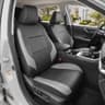 GIANT PANDA Sporty Two-Tone Faux Leather Semi-Custom Front Seat Covers