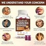 SustainWell Sugar-Free Vegan Tanning Gummies with Organic Carotenoids, Blueberry