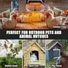 Passive Solar Radiant Chicken Coop Heater Panel for Winter Off-Grid Use