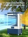 Uthfy 6500 CFM Industrial Swamp Cooler with 19-Gallon Tank & Steel Body