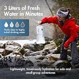 Katadyn BeFree 3-Liter Gravity Water Filter System for Backpacking and Camping