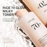 Anua Rice 70 Glow Milky Toner with Niacinamide and Ceramides, 8.45 fl oz