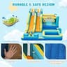 FINCOME 10-in-1 Double Water Slide and Bounce House with Deep Splash Pool